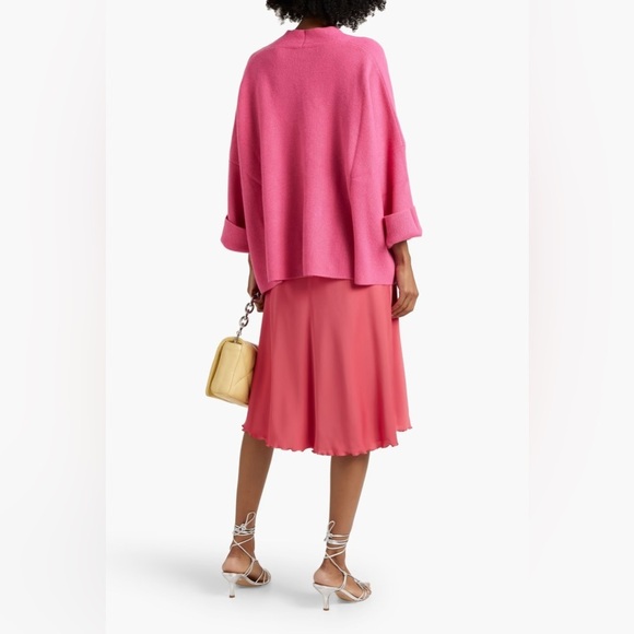 LAPOINTE Cashmere cardigan In Italian Yarn Sz M - Picture 2 of 8